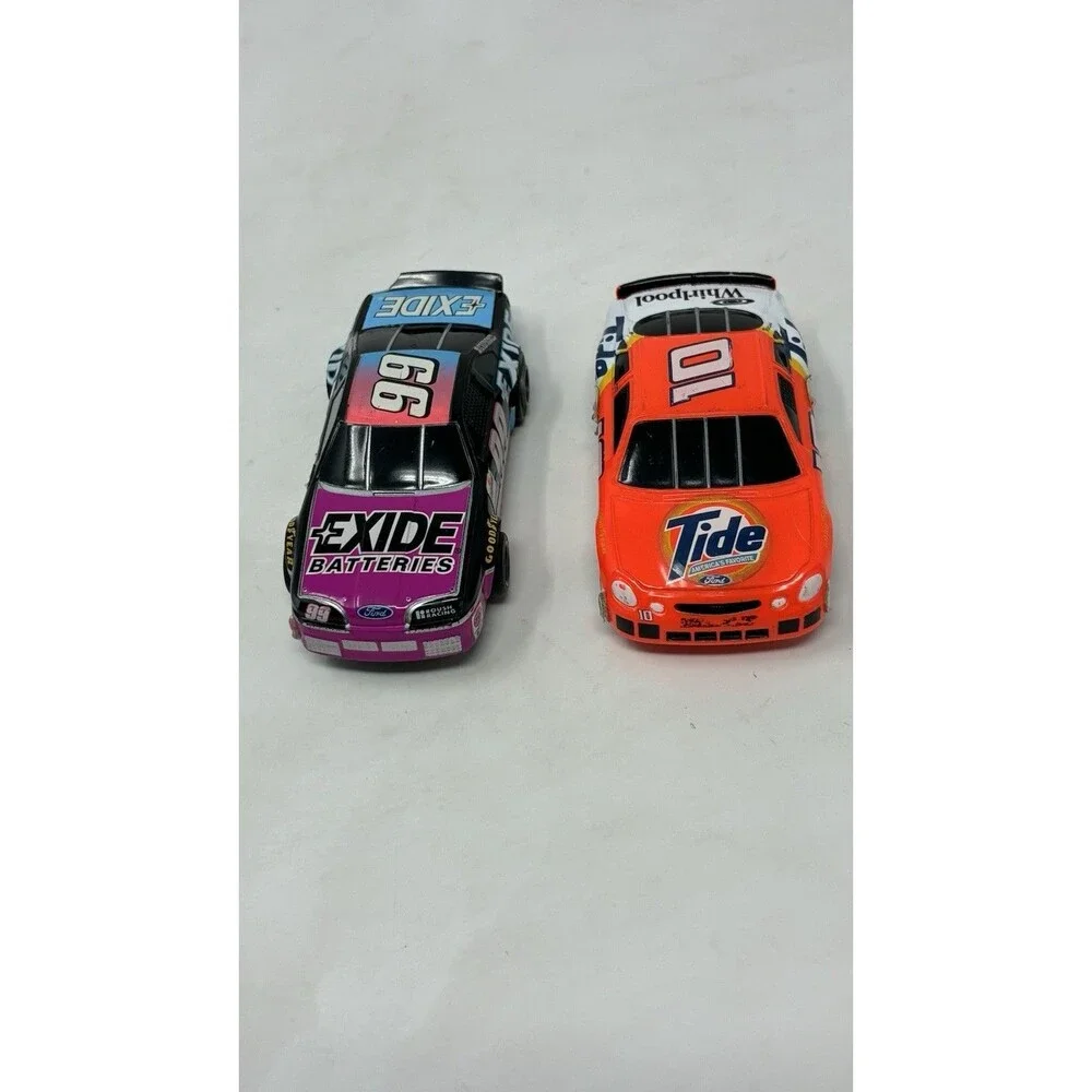 Slot Car Life Like M Chassis #99 Exide & #10 Tide + Vtg Bag Spare Parts Tested